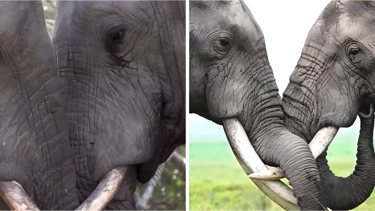 elefanti-si-danno-affetto-coccolano-amoreggiano-savana